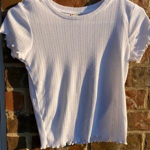 Thin White Detailed Shirt Size Small